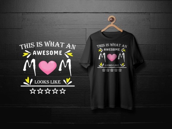 Mom Typographic: Graphics & T-Shirt Designs Review