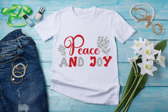 Peace and Joy SVG Graphics for T-Shirt Designs
